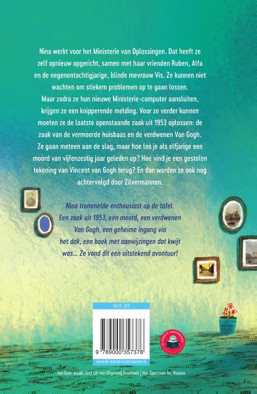 Het-ministerie-van-Oplossingen-en-de-verdwenen-Van-Gogh-flaptekst-9789000357376