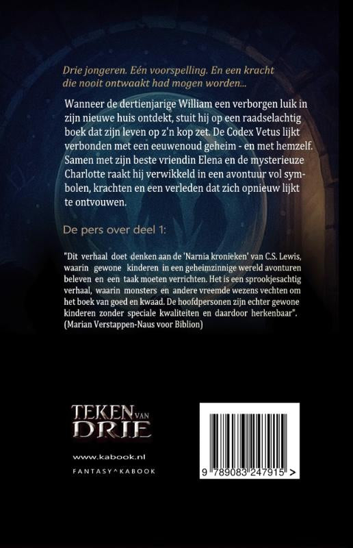 Teken-van-Drie-1-Teken-van-Drie-en-de-Codex-Vetus-flaptekst-9789083247915
