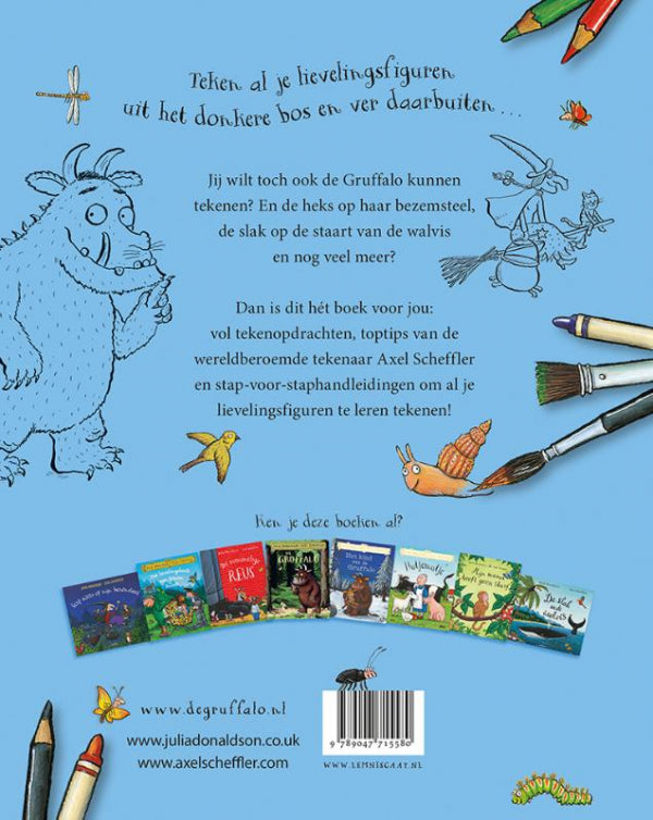 Zo-teken-je-de-Gruffalo-en-zijn-vrienden-flaptekst-9789047715580