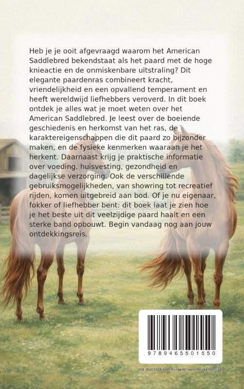 Alles-over-het-American-Saddlebred-flaptekst-9789465501550
