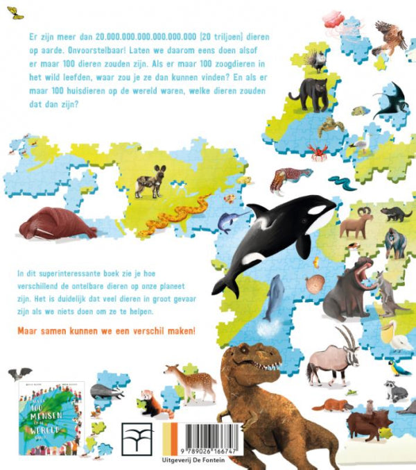 Als-er-100-dieren-op-de-wereld-waren-flaptekst-9789026166747