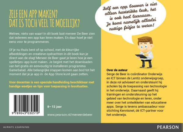 Apps-maken-met-meneer-De-Beer-flaptekst-9789043030519