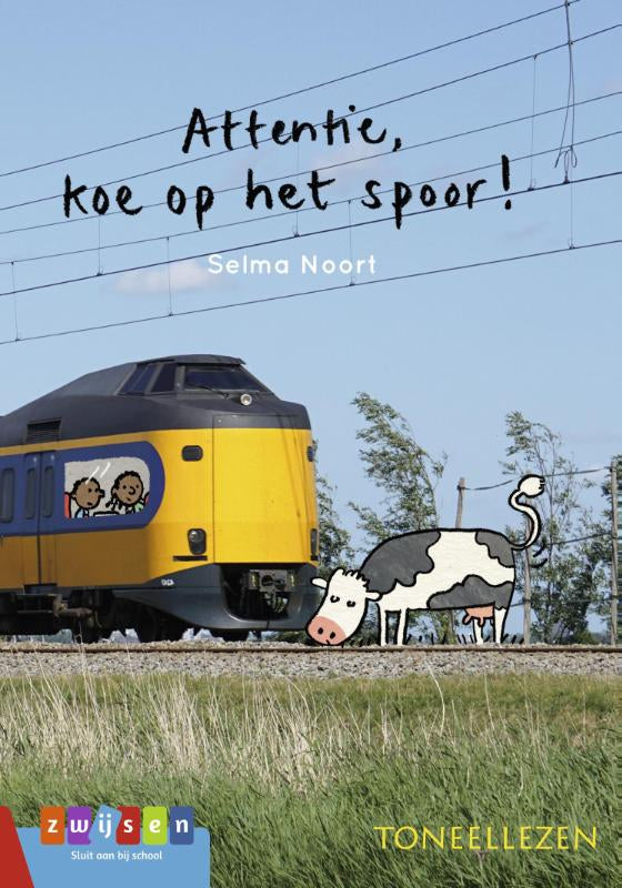 Attentie, koe op het spoor!