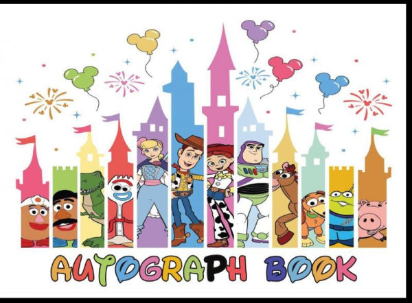Autograph Book for Disney Theme Park & Disneyland