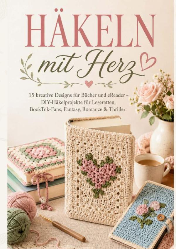 BUCHHULLEN-HAKELN-mit-Herz-15-kreative-Designs-fur-Bucher-und-eReader-DIY-Hakelprojekte-fur-Leseratten-BookTok-Fans-Fantasy-Romance-and-Thriller-boek-cover-9789403916385