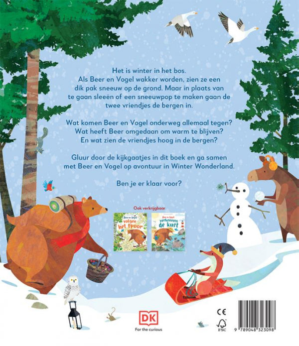 Beer-en-Vogel-gaan-op-avontuur-in-Winterwonderland-flaptekst-9789048323098
