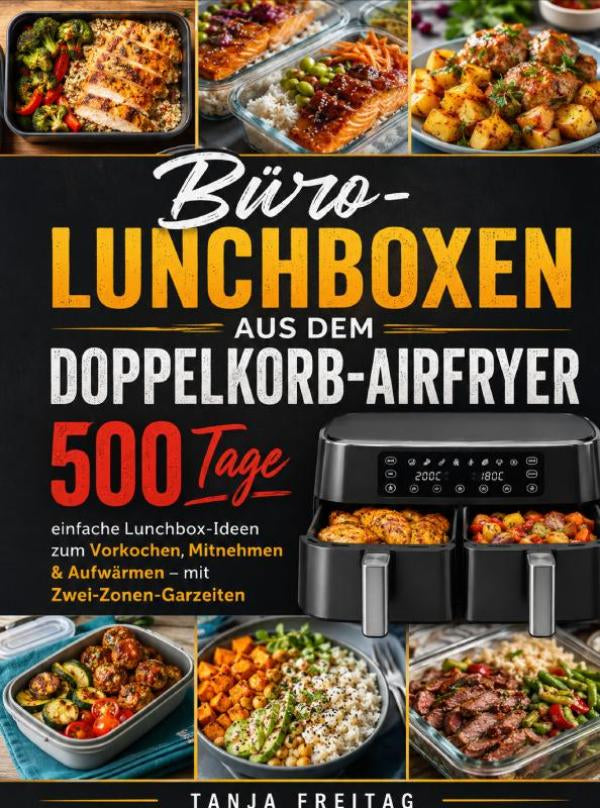Büro-Lunchboxen aus dem Doppelkorb-Airfryer