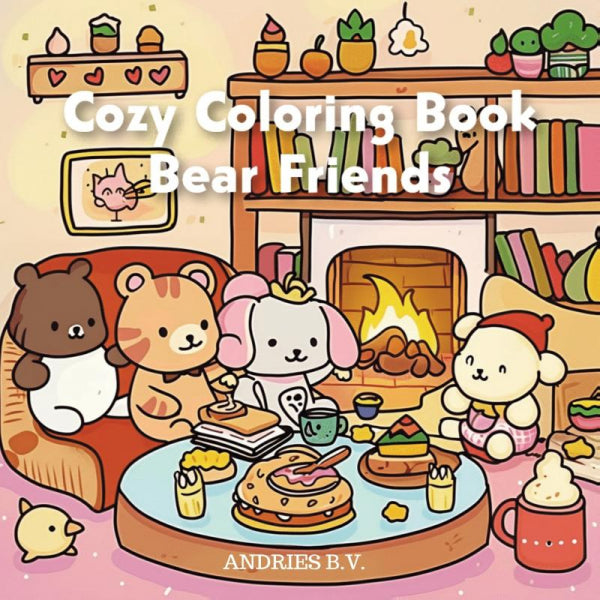Cozy-Coloring-Book-Bear-Friends-boek-cover-9789465190549
