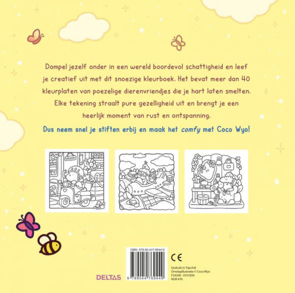 Cute-and-Comfy-kleurboek-Coco-Wyo-flaptekst-9789044769449