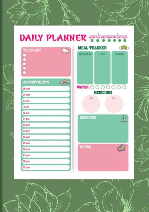 Daily-Planner-Tagesplaner-100-Tage-A5-Zeitmanagement-Planer-boek-cover-9789403722481
