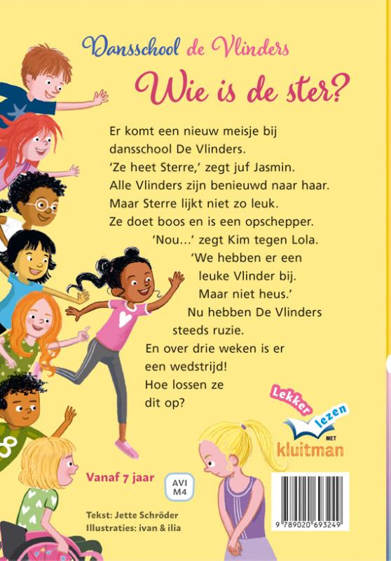 Dansschool-de-Vlinders-Wie-is-de-ster-flaptekst-9789020693249