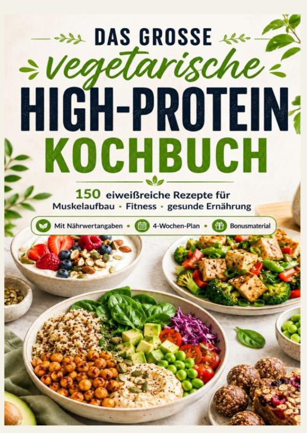 Das vegetarische High-Protein-Kochbuch Eiweißreiche Rezepte für Muskelaufbau, Fitness & gesunde Ernährung