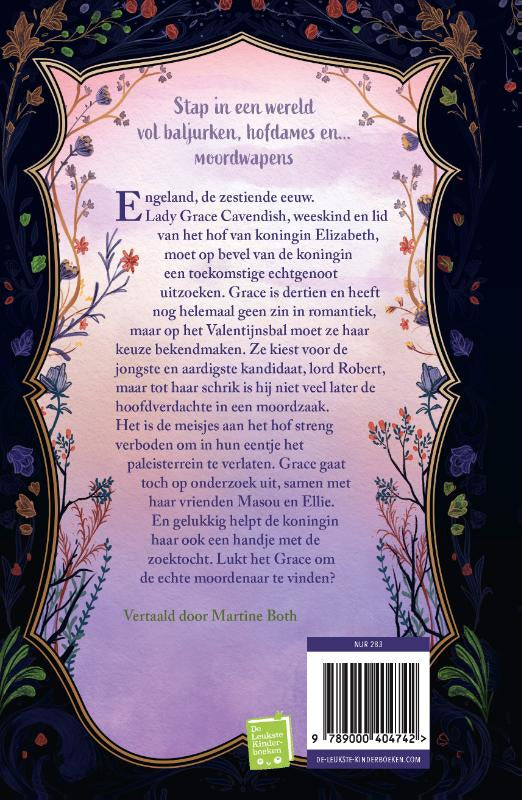 De-Lady-Grace-Mysteries-Moord-aan-het-hof-flaptekst-9789000404742