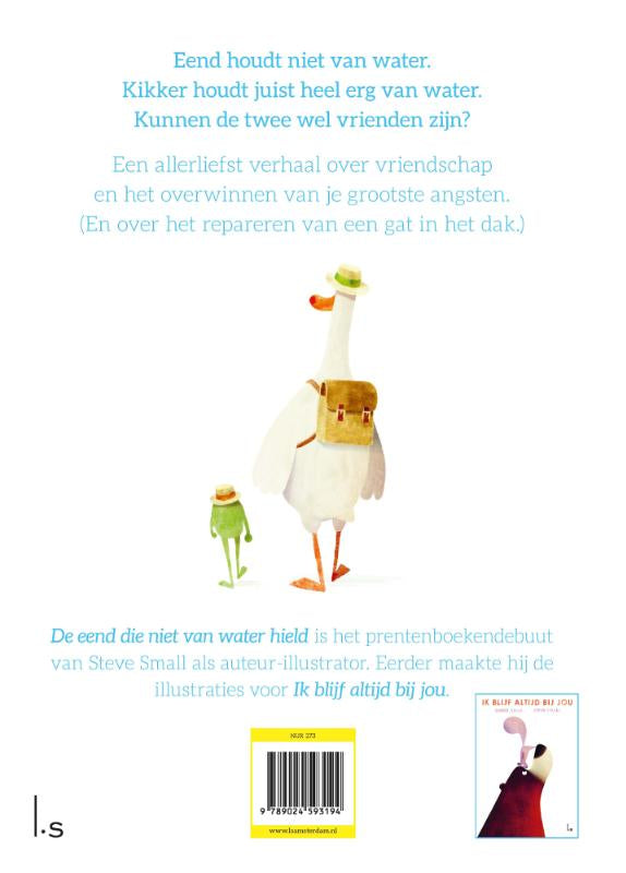 De-eend-die-niet-van-water-hield-flaptekst-9789024593194