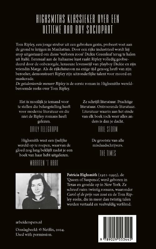 De-getalenteerde-meneer-Ripley-flaptekst-9789029553445