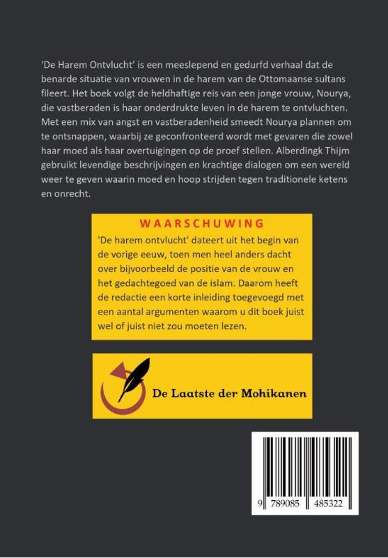 De-harem-ontvlucht-flaptekst-9789085485322