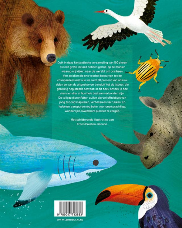 De-wereldgeschiedenis-in-100-dieren-flaptekst-9789047713883