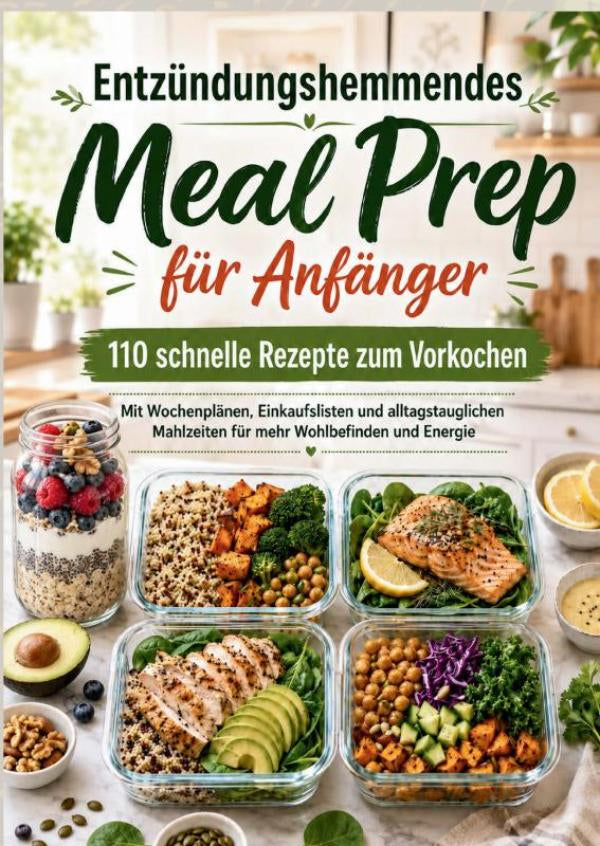 ENTZÜNDUNGSHEMMENDES MEAL PREP für Anfänger: 110 schnelle Rezepte für jeden Tag