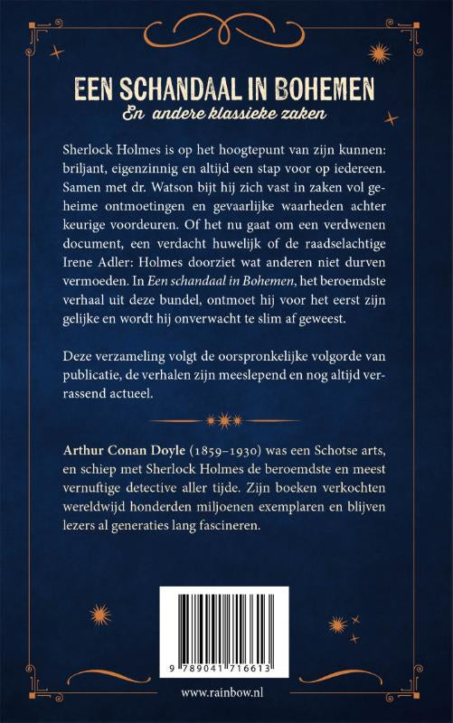 Een-schandaal-in-de-Bohemen-en-andere-klassieke-zaken-flaptekst-9789041716613