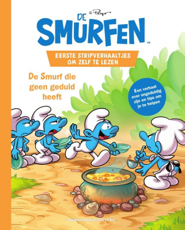 Eerste stripverhaaltjes om zelf te lezen: De Smurf die geen geduld heeft
