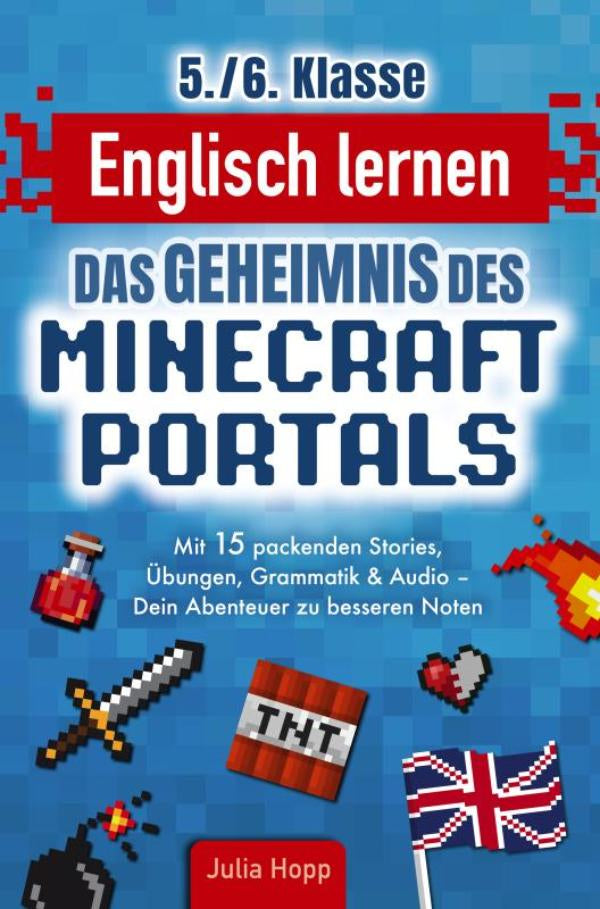 Englisch-lernen-5-6-Klasse-Das-Geheimnis-des-Minecraft-Portals-Verbessere-dein-Englisch-Block-fur-Block-boek-cover-9789403846842