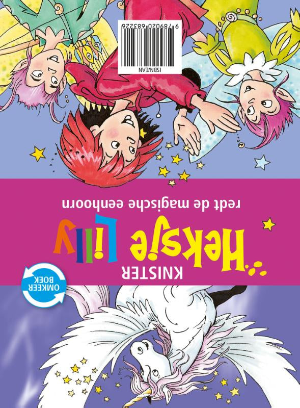 Heksje-Lilly-tovert-in-het-circus-and-Heksje-Lilly-redt-de-magische-eenhoorn-flaptekst-9789020683226
