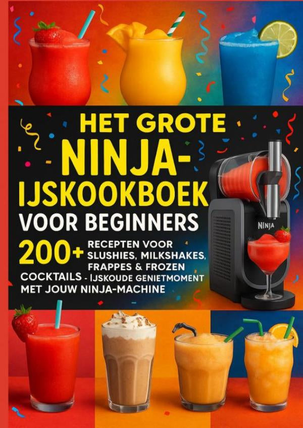 Het-grote-Ninja-ijskookboek-voor-beginners-200-Recepten-voor-Slushies-Milkshakes-Frappes-and-Frozen-Cocktails-KLEURUITVOER-boek-cover-9789403801360