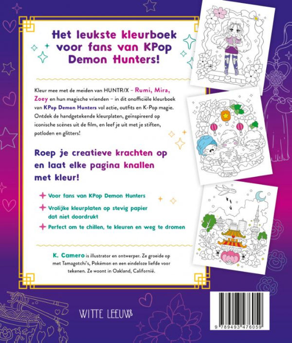 Het-leukste-kleurboek-voor-fans-van-KPop-Demon-Hunters-flaptekst-9789493476059