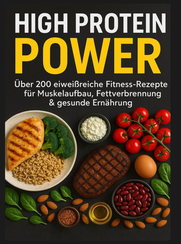 High-Protein-Power-Uber-200-eiweissreiche-Fitness-Rezepte-fur-Muskelaufbau-Fettverbrennung-and-gesunde-Ernahrung-boek-cover-9789403805092