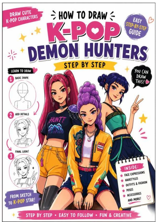 How-To-Draw-K-pop-Demon-Hunters-boek-cover-9789403895338