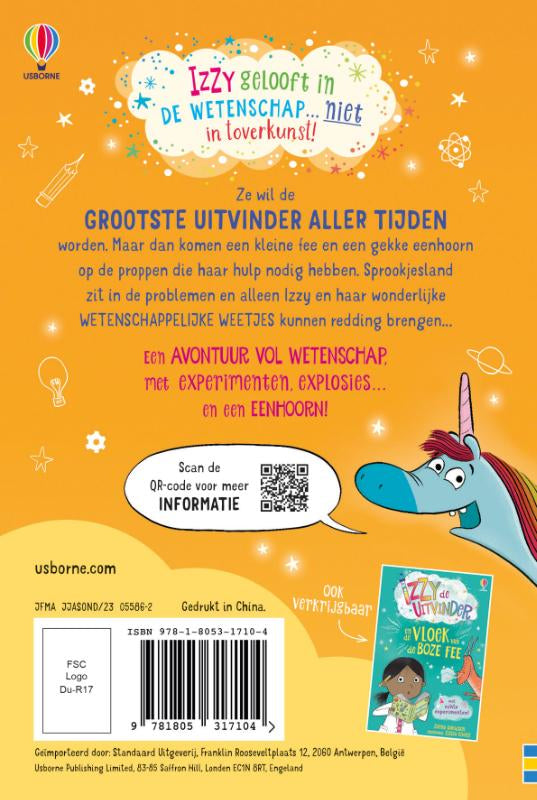 Izzy-de-uitvinder-en-de-dansende-eenhoorn-flaptekst-9781805317104