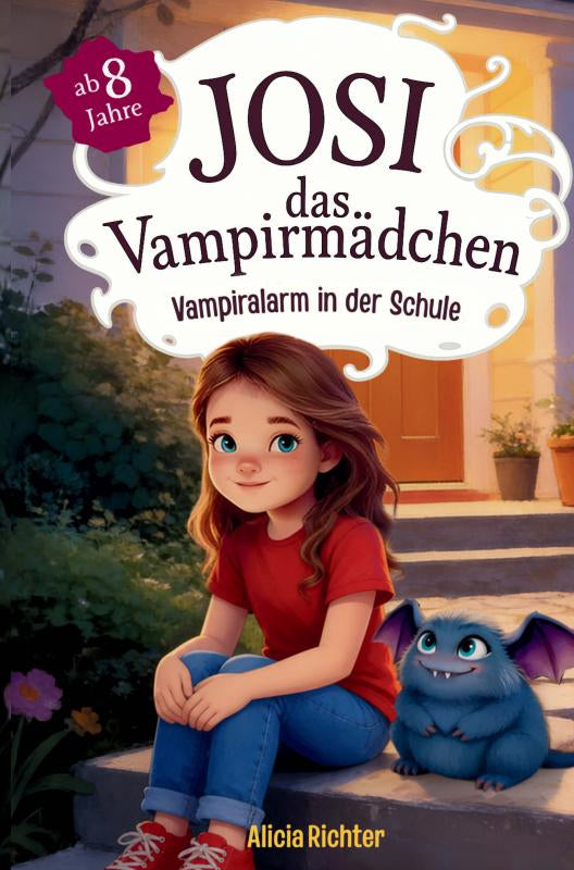 Josi-das-Vampirmadchen-Ein-spannendes-Kinderbuch-ab-8-Jahren-uber-Mut-Freundschaft-und-die-Kraft-anders-zu-sein-Grosse-Schrift-fur-Erstleser-boek-cover-9789403785851