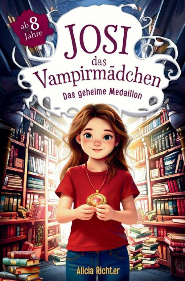 Josi-das-Vampirmadchen-Ein-spannendes-Kinderbuch-ab-8-Jahren-uber-Mut-Freundschaft-und-die-Kraft-anders-zu-sein-Grosse-Schrift-fur-Erstleser-boek-cover-9789403821443
