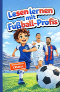 Lesen-lernen-1-Klasse-mit-Fussball-Profis-Erstlesebuch-mit-Silben-Trennung-ideal-als-Geschenk-zur-Einschulung-fur-Jungen-6-Jahre-Fussball-Geschenke-boek-cover-9789403886022