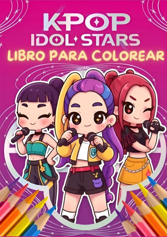 Libro-para-colorear-Chicas-Fantasticas-Kpop-boek-cover-9789403893907