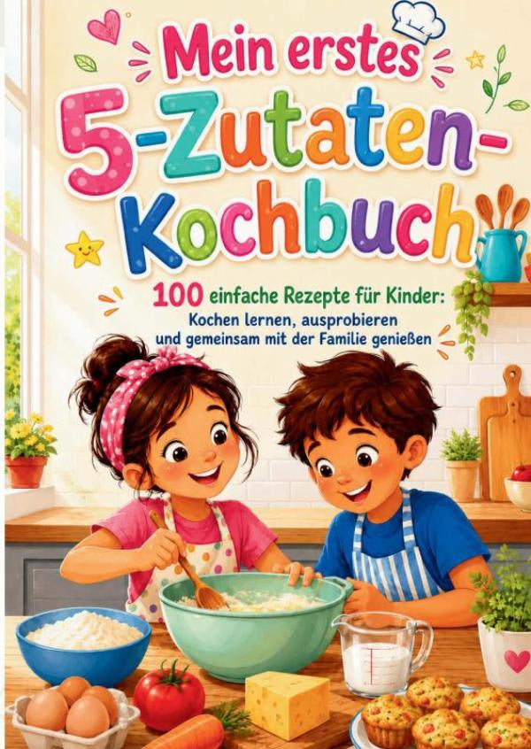 Mein-erstes-5-Zutaten-Kochbuch-Das-ideale-Geschenk-fur-kleine-Koche-und-neugierige-Kinder-ab-8-Jahren-boek-cover-9789403917191