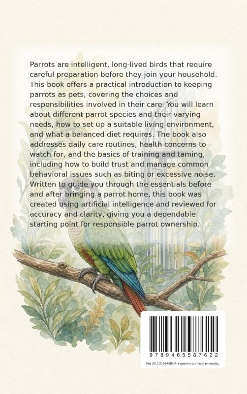 Parrots-as-Pets-flaptekst-9789465587622