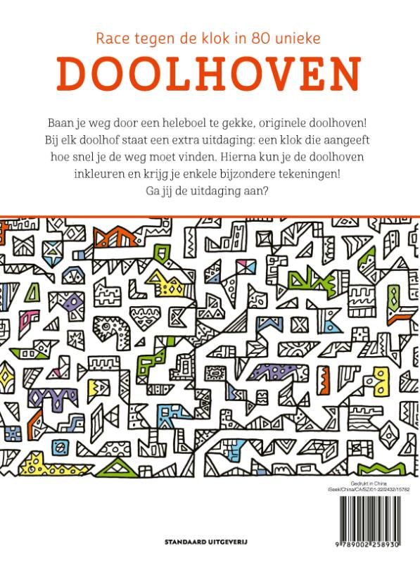 Race-tegen-de-klok-in-80-unieke-doolhoven-van-makkelijk-naar-moeilijk-flaptekst-9789002258930