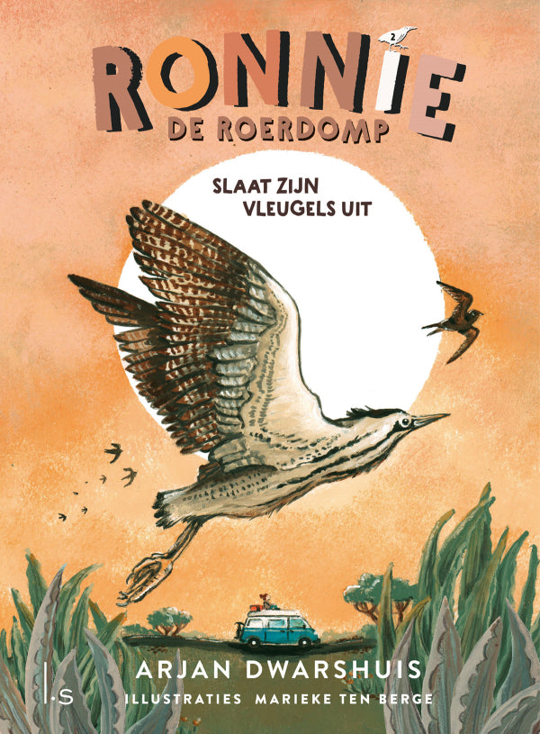 Ronnie de roerdomp slaat zijn vleugels uit