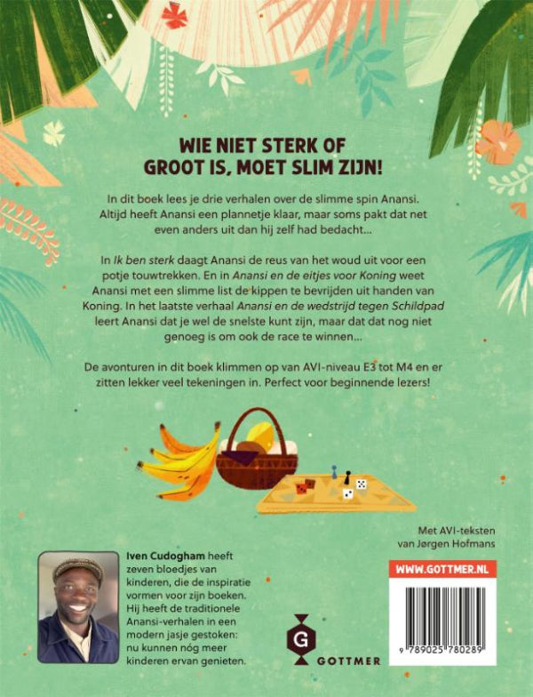 Slimme-verhalen-van-Anansi-de-spin-flaptekst-9789025780289