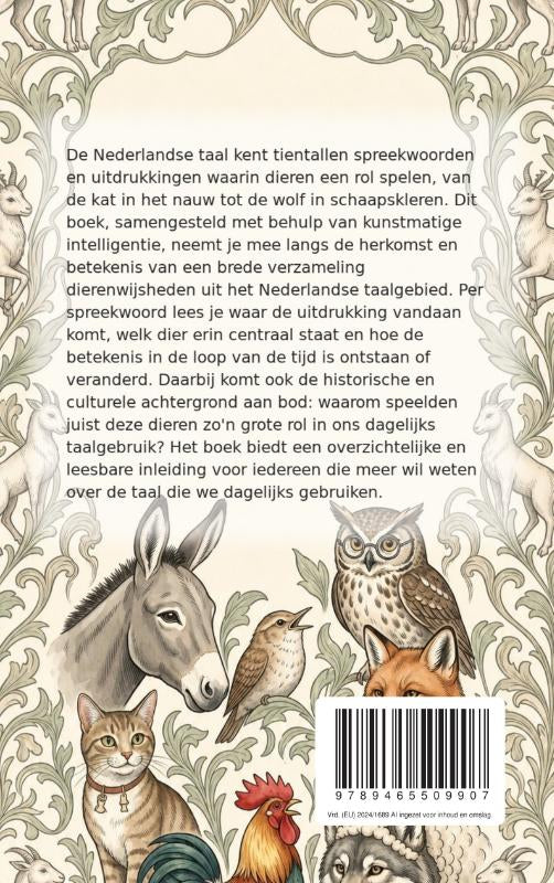 Spreekwoorden-over-dieren-en-hun-herkomst-flaptekst-9789465509907