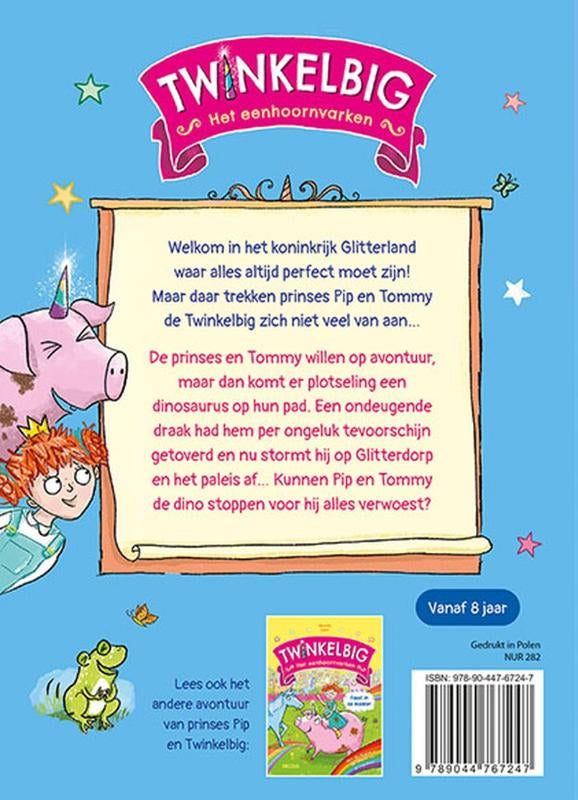 Twinkelbig-het-eenhoornvarken-De-dappere-draak-flaptekst-9789044767247