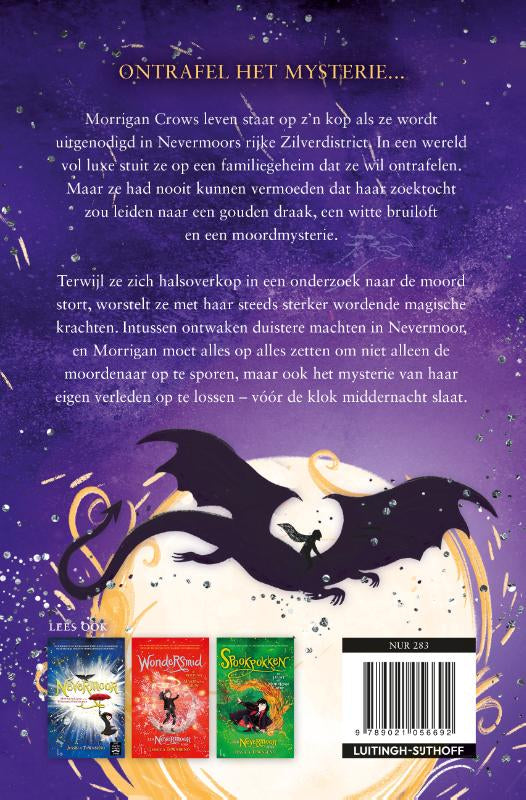 Zilverling-Het-mysterie-van-Morrigan-Crow-flaptekst-9789021056692