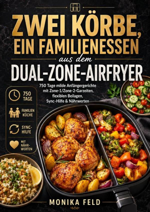 Zwei-Korbe-ein-Familienessen-aus-dem-Dual-Zone-Airfryer-boek-cover-9789403841601