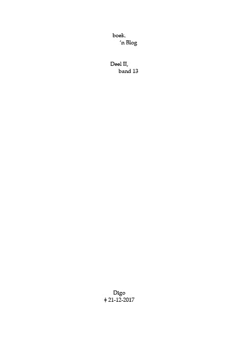 boek.-’n Blog, deel II, band 13