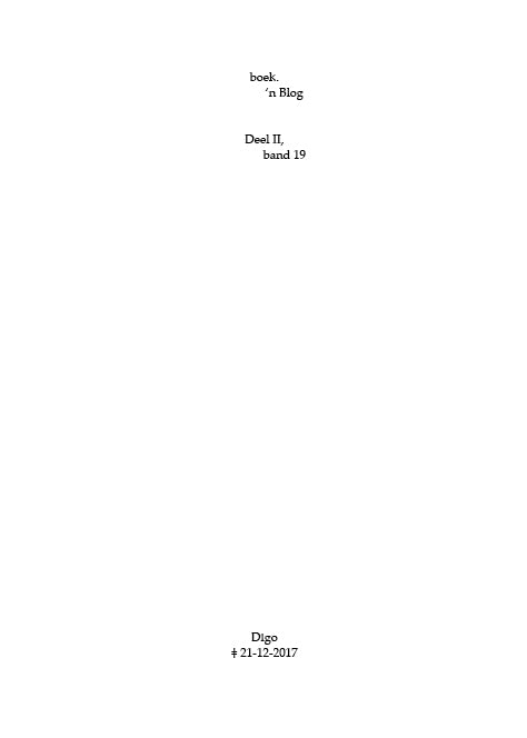 boek.-’n Blog, deel II, band 19